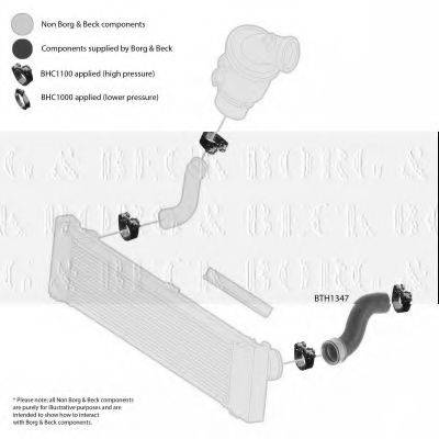 BORG & BECK BTH1347 Трубка нагнетаемого воздуха