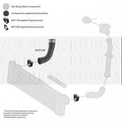 BORG & BECK BTH1349 Трубка нагнетаемого воздуха
