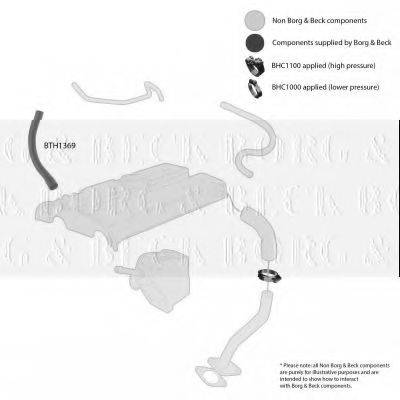 BORG & BECK BTH1369 Трубка нагнетаемого воздуха