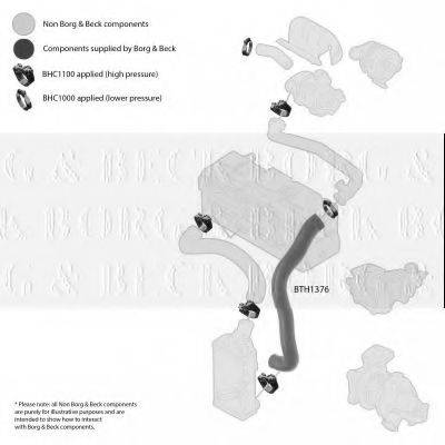 BORG & BECK BTH1376 Трубка нагнетаемого воздуха