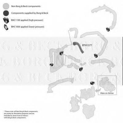 BORG & BECK BTH1377 Трубка нагнетаемого воздуха