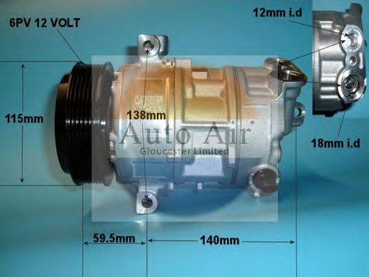 AUTO AIR GLOUCESTER 147496 Компрессор, кондиционер