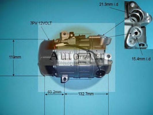 AUTO AIR GLOUCESTER 149734 Компрессор, кондиционер