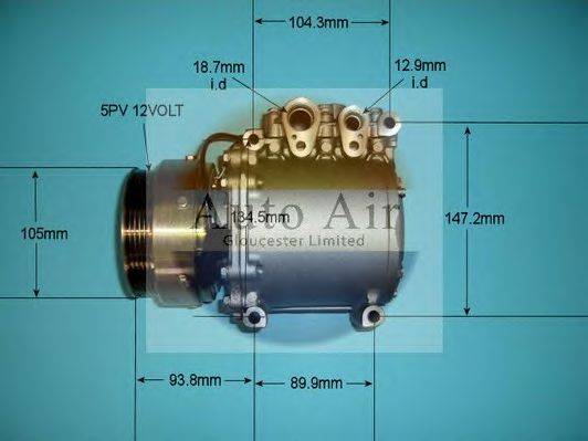 AUTO AIR GLOUCESTER 141189P Компрессор, кондиционер