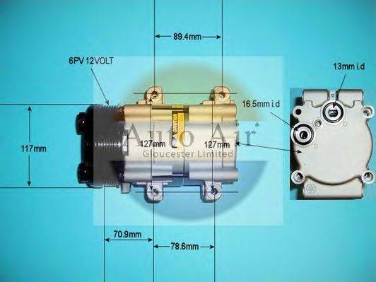 AUTO AIR GLOUCESTER 141136P Компрессор, кондиционер