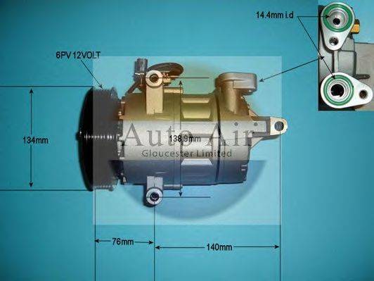 AUTO AIR GLOUCESTER 148147P Компрессор, кондиционер