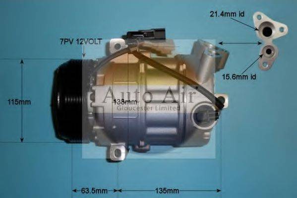 AUTO AIR GLOUCESTER 149734P Компрессор, кондиционер