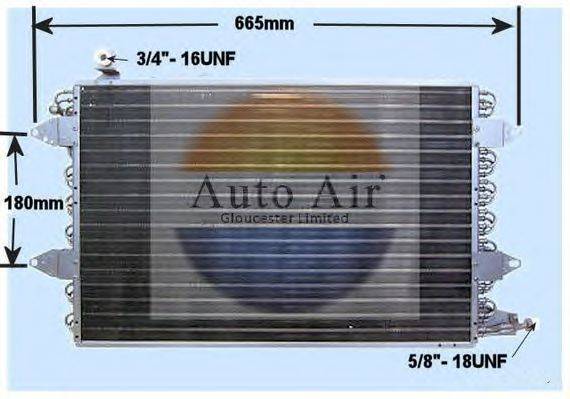AUTO AIR GLOUCESTER 161091 Конденсатор, кондиционер