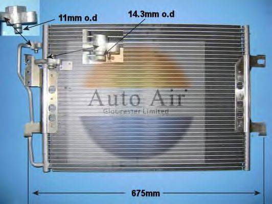 AUTO AIR GLOUCESTER 161212 Конденсатор, кондиционер