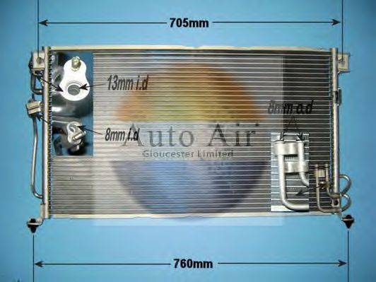 AUTO AIR GLOUCESTER 161224 Конденсатор, кондиционер