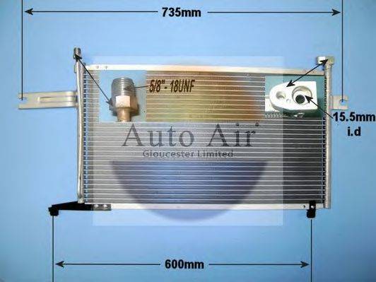 AUTO AIR GLOUCESTER 161235 Конденсатор, кондиционер
