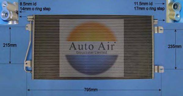 AUTO AIR GLOUCESTER 161370 Конденсатор, кондиционер