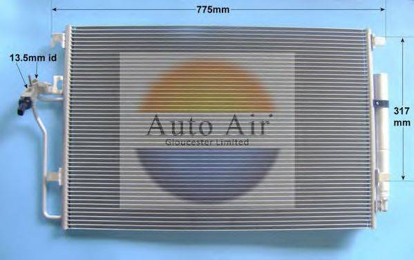 AUTO AIR GLOUCESTER 161381A Конденсатор, кондиционер