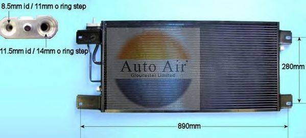 AUTO AIR GLOUCESTER 165003 Конденсатор, кондиционер