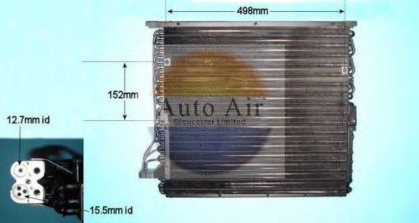 AUTO AIR GLOUCESTER 166597 Конденсатор, кондиционер