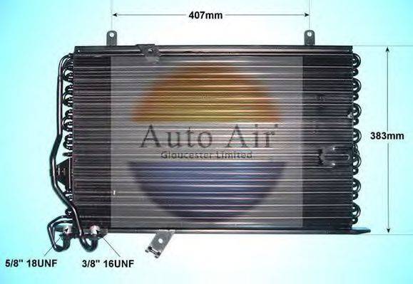 AUTO AIR GLOUCESTER 166598 Конденсатор, кондиционер