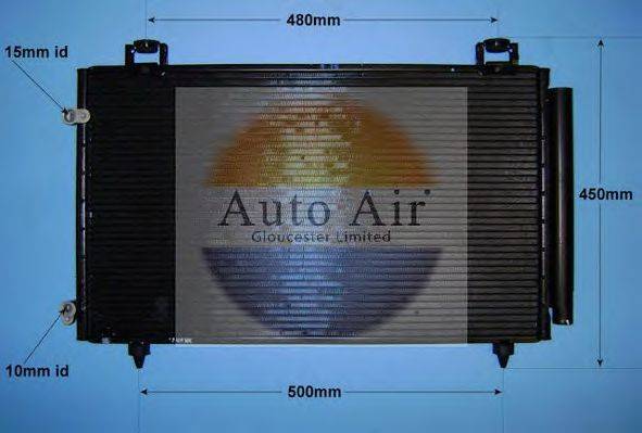 AUTO AIR GLOUCESTER 169933 Конденсатор, кондиционер