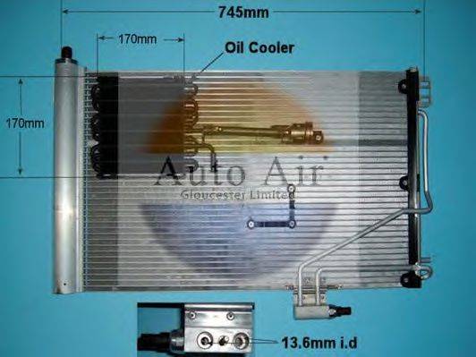 AUTO AIR GLOUCESTER 161210 Конденсатор, кондиционер