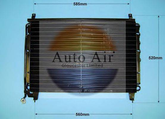 AUTO AIR GLOUCESTER 166577 Конденсатор, кондиционер
