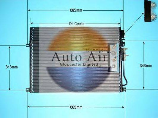 AUTO AIR GLOUCESTER 161353 Конденсатор, кондиционер