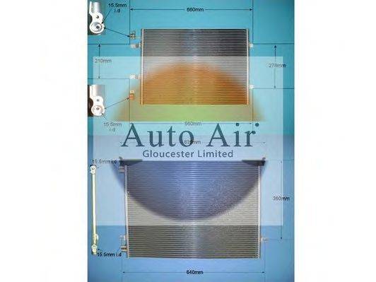 AUTO AIR GLOUCESTER 161348 Конденсатор, кондиционер