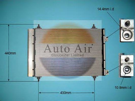 AUTO AIR GLOUCESTER 169008A Конденсатор, кондиционер