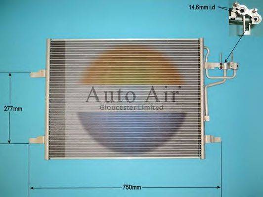 AUTO AIR GLOUCESTER 166229 Конденсатор, кондиционер