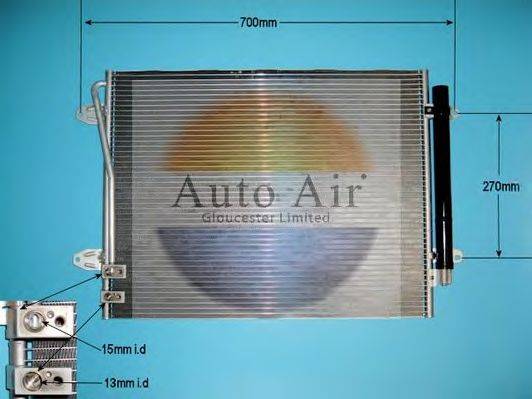 AUTO AIR GLOUCESTER 161391A Конденсатор, кондиционер