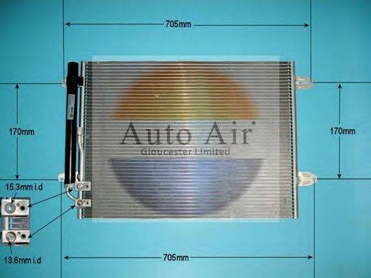 AUTO AIR GLOUCESTER 161390A Конденсатор, кондиционер