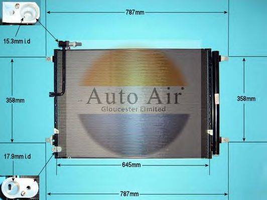 AUTO AIR GLOUCESTER 161989 Конденсатор, кондиционер