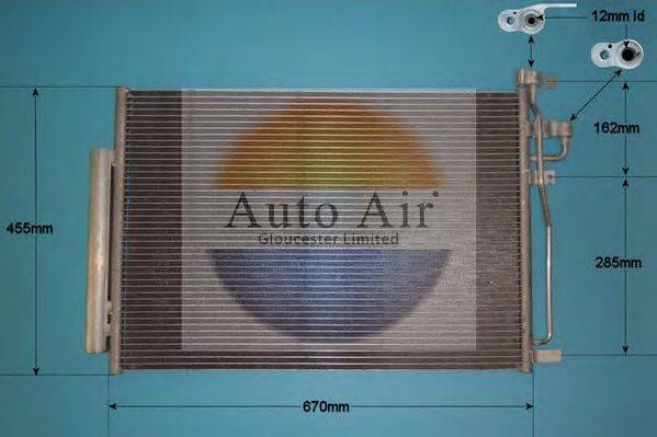 AUTO AIR GLOUCESTER 161372 Конденсатор, кондиционер