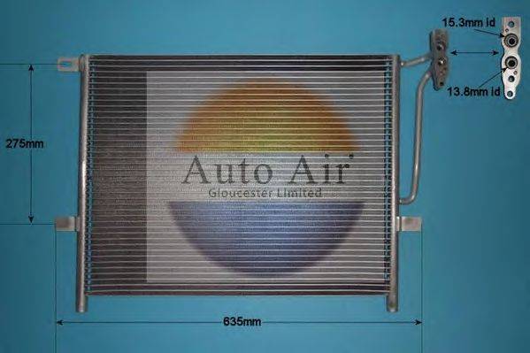 AUTO AIR GLOUCESTER 166101 Конденсатор, кондиционер