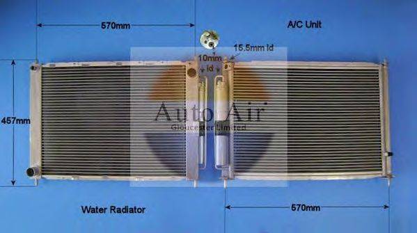 AUTO AIR GLOUCESTER 169124A Конденсатор, кондиционер