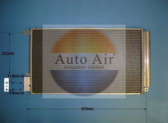 AUTO AIR GLOUCESTER 169801 Конденсатор, кондиционер