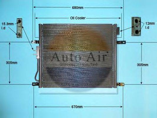 AUTO AIR GLOUCESTER 161330 Конденсатор, кондиционер