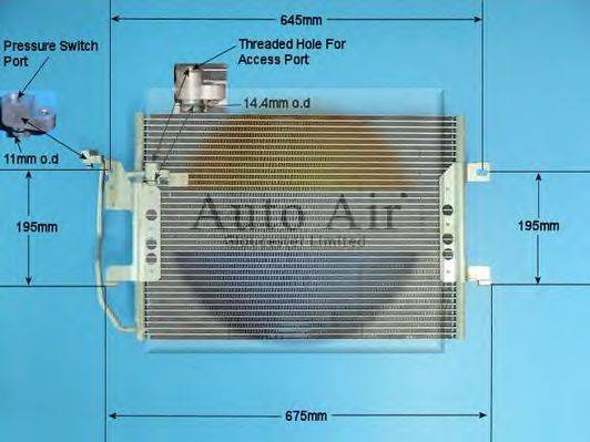 AUTO AIR GLOUCESTER 161332 Конденсатор, кондиционер