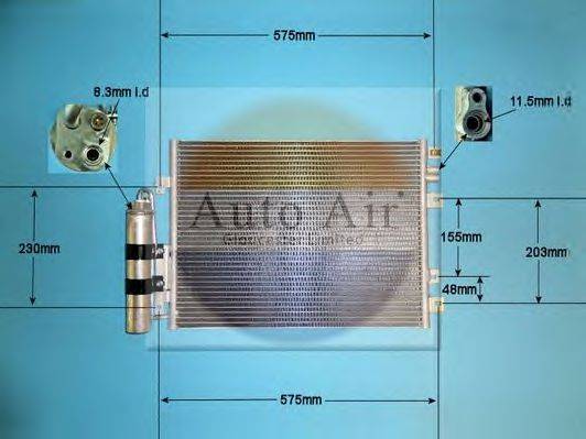 AUTO AIR GLOUCESTER 168693 Конденсатор, кондиционер
