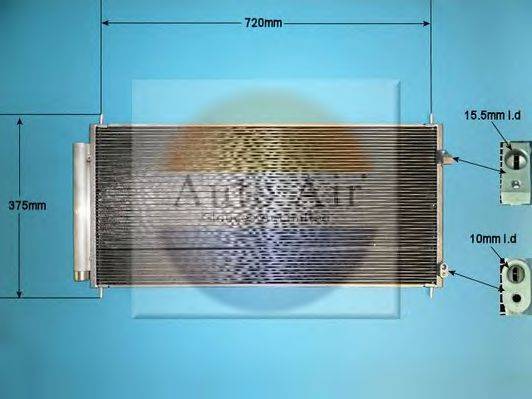 AUTO AIR GLOUCESTER 168694 Конденсатор, кондиционер