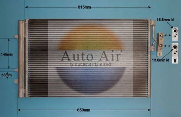 AUTO AIR GLOUCESTER 161987 Конденсатор, кондиционер