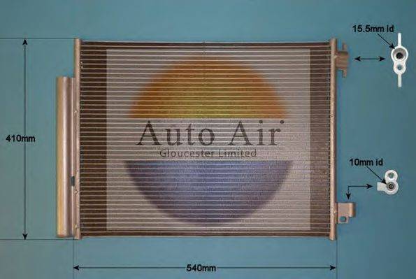 AUTO AIR GLOUCESTER 161995 Конденсатор, кондиционер