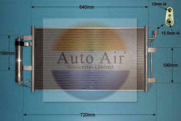 AUTO AIR GLOUCESTER 161400 Конденсатор, кондиционер