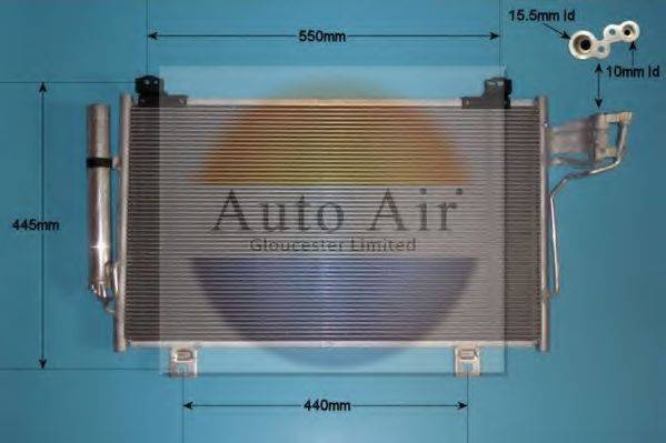 AUTO AIR GLOUCESTER 169984 Конденсатор, кондиционер