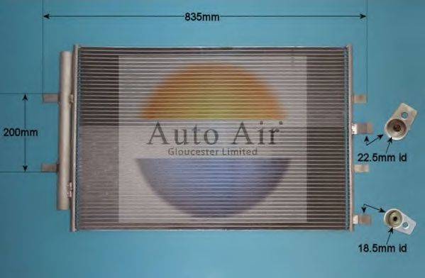 AUTO AIR GLOUCESTER 161436 Конденсатор, кондиционер