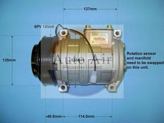 AUTO AIR GLOUCESTER 146254P Компрессор, кондиционер