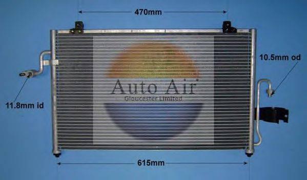 AUTO AIR GLOUCESTER 169764 Конденсатор, кондиционер
