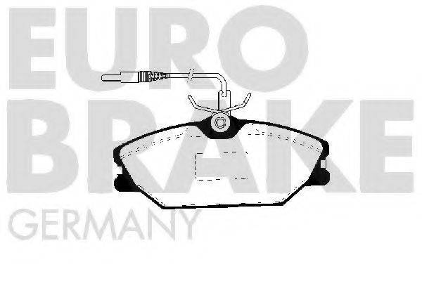 EUROBRAKE 5502223925 Комплект тормозных колодок, дисковый тормоз