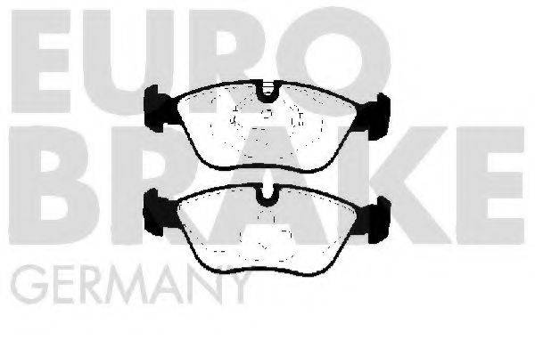 EUROBRAKE 5502224812 Комплект тормозных колодок, дисковый тормоз