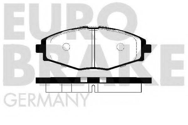 EUROBRAKE 5502225004 Комплект тормозных колодок, дисковый тормоз