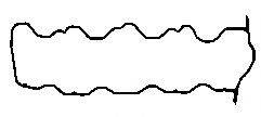 BGA RC9312 Прокладка, крышка головки цилиндра