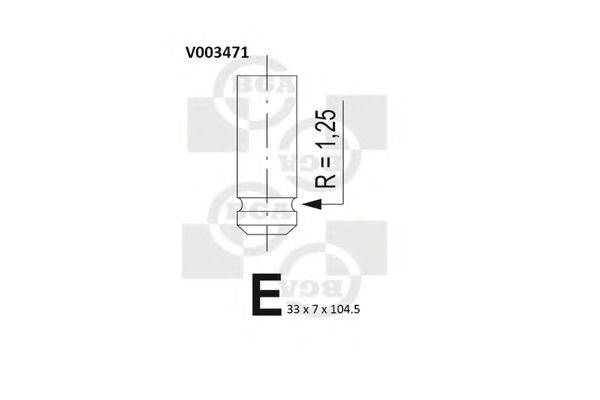 BGA V003471 Впускной клапан